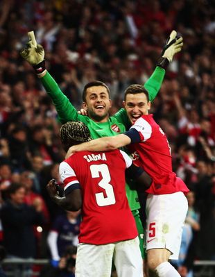 Lukasz Fabianski shows what winning a game of football means to him.