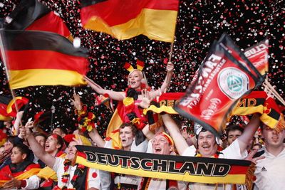 German fans like to party.