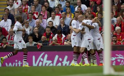 Aston Villa: Unbeaten at Anfield since 2010