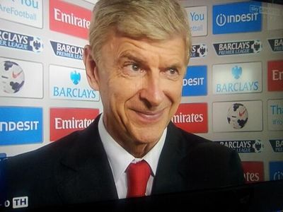 Arsene Wenger's smug smile