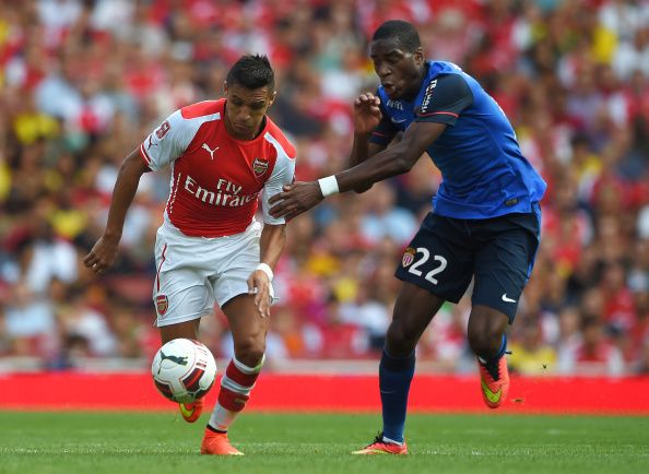 Arsenal met Monaco in a pre-season game last August.
