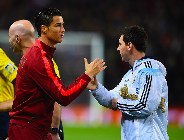 The two biggest stars of the football galaxy.